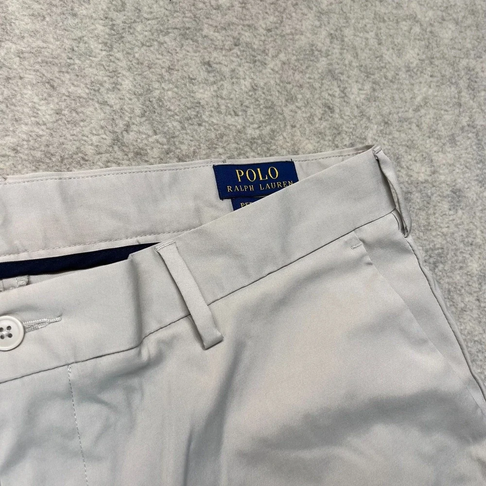 Polo Ralph Lauren Mens Chino Trouser Pants‎ Khaki Stretch Classic Fit Golf 36x32
